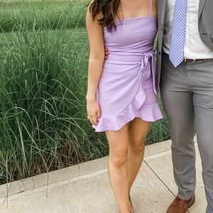 Charlotte Russe Tie Lilac Dress size xs